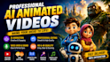 create professional ai animated videos, ai video editing, 3d animation