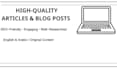 write high quality articles and blog posts