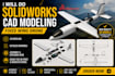 design fixed wing drone uav 3d cad models in solidworks