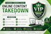 remove report takedown instagram,tiktok,yt,facebook,reddit,google,by dmca