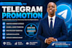 promote your telegram channel group or community