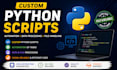 write custom python scripts