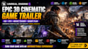 create a cinematic 3d game trailer in unreal engine 5 with cgi vfx