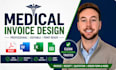 design medical invoice, filable form worksheets, quickbook and registration form
