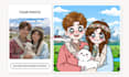 create a cute custom portrait with your pet from your photo