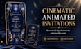 create a cinematic animated video invitation