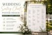 create a beautiful and elegant wedding seating chart design