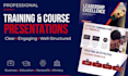 design professional training and course presentation slides