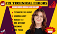 fix robots txt xml sitemap, google search console, bing webmaster, technical seo