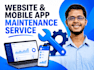 maintain your website, mobile app, maintenance support service