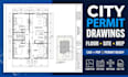 do city permit drawings, site plans, mep, permit ready plans