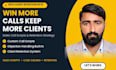 write sales call scripts and client retention strategy