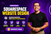 build squarespace landing page website design, redesign squarespace development