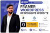 design a professional and animated website in framer or wordpress