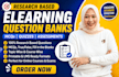 create research based elearning question banks, mcqs online course assessment