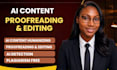 proofread and copy edit within 24 hours