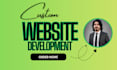do custom website development as a full stack developer