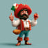 design killer cartoon and mascot food restaurant