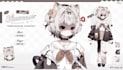 draw live2d vtuber model, vtuber model and rigging, live2d model, vtuber rigging