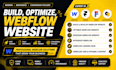 build optimize webflow website integrate webflow redesign  webflow landing page