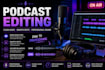 professionally edit your podcast audio for a clean studio