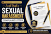 draft a professional sexual harassment complaint letter