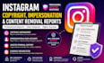 prepare instagram copyright, impersonation and content removal reports