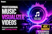 create a visualizer video for any music