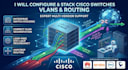 configure and stack cisco, dell, huawei switches