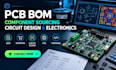 create pcb bom, component sourcing, circuit design, firmware development, esp32