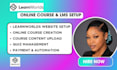 setup learnworlds course, learnworld, kajabi website curriculum design kajabi