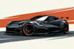 draw custom car illustration, vector art