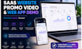 create a saas website promo video and web app demo commercial video