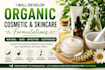 develop organic cosmetic and skincare formulations
