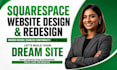 redesign squarespace website design squarespace website development design web