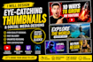 design eyecatching youtube thumbnails