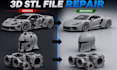 create repair fix optimize 3d printing stl file 3d scan cleanup for 3d printing