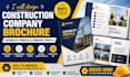 design construction company brochure capability profile canva booklet