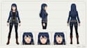 create an anime manga oc character reference sheet and design