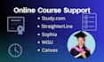 do sophia learning, walden, straighterline tasks, purdue study com, wgu global