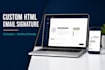 create email signature HTML, clickable HTML email signature