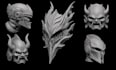 model 3d helmet or mask for 3d printing