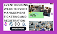 build event booking website for event management ticketing and registration