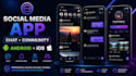 build a social media chat or community mobile app for android and ios
