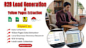 do yellow pages scraping, b2b data entry and lead generation
