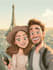 make a disney children cartoon illustration