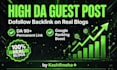 do high da guest post with dofollow backlink on real blogs