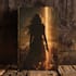 create fantasy novel cover with cinematic illustration