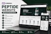 build a woocommerce peptide website for research peptide store