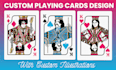 design custom playing cards, poker deck collector deck card box tuck box mockup